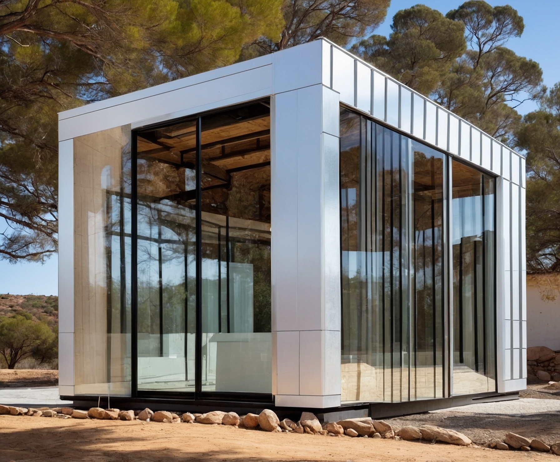 Establo metálico duradero y eficiente